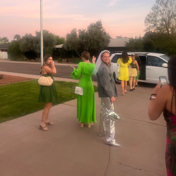 Rotate Birger Christensen croc effect high rise straight pants - Picture 4 of 4